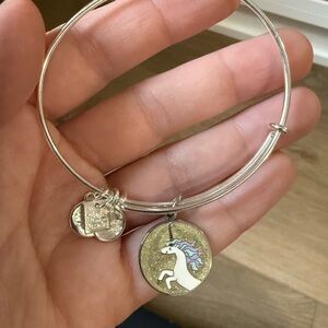Alex and Ani unicorn charm bracelet